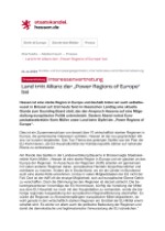 Pressemeldung der Hessischen Staatskanzlei: „Summit of Power Regions of Europe – For a Modern Cohesion Policy 2028+“ unter Beteiligung des Landes Hessen